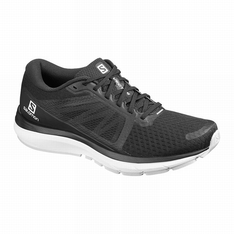 Salomon Singapore Mens Running Shoes - VECTUR Black/White | 18973-ZJLY